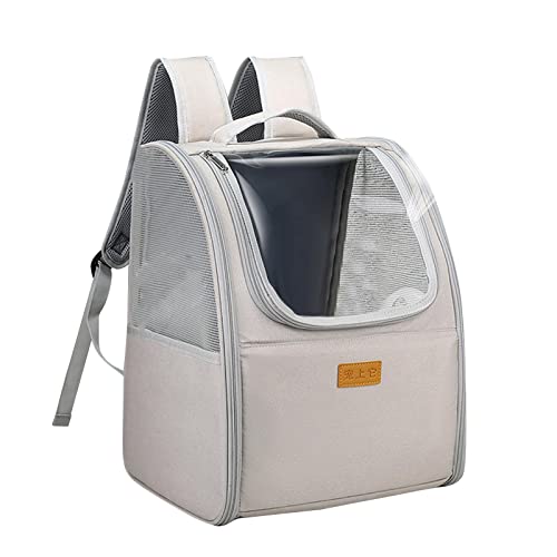 Rucksack für Katzen, Haustiere, Welpen, transparentes Fenster, faltbar, für den Außenbereich, Weiß, Beige, Weiß, Nr. B Rucksack für Katzen, Haustiere, Welpen, transparentes Fenster, faltbar, für den Außenbereich, Weiß, Beige, Weiß, Nr. B von Suammiitstrieadea