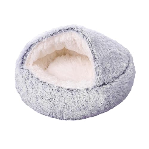 Rundes Katzenbett, warm, bequem, Haustierhaus für Innenkatzen, Haustierbedarf, 40 cm, Grau, 40 cm Rundes Katzenbett, warm, bequem, Haustierhaus für Innenkatzen, Haustierbedarf, 40 cm, Grau, 40 cm von Suammiitstrieadea
