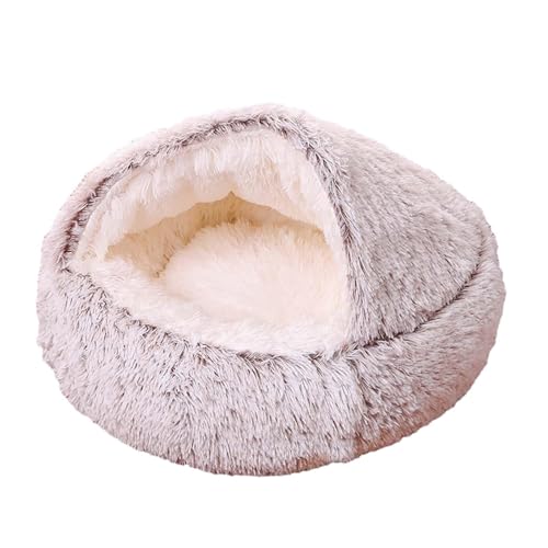 Rundes Katzenbett, warm, bequem, Haustierhaus für Innenkatzen, Haustierbedarf, 40 cm, heller Kaffee Rundes Katzenbett, warm, bequem, Haustierhaus für Innenkatzen, Haustierbedarf, 40 cm, heller Kaffee von Suammiitstrieadea