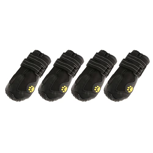 Schneestiefel für Haustiere, Hunde, mit gummierter rutschfester Sohle, 4 Stück Schneestiefel für Haustiere, Hunde, mit gummierter rutschfester Sohle, 4 Stück von Suammiitstrieadea