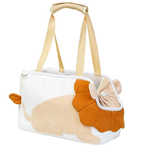 Schultertasche für Haustiere, Katzen, Cartoon-Löwen-Muster, für Reisen von Suammiitstrieadea