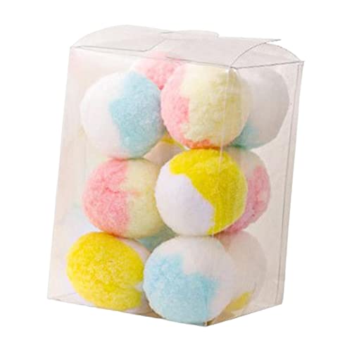 Suammiitstrieadea 12 Stück mehrfarbige Katzenspielzeugbälle, Kauspielzeug, Kätzchen, interaktives Katzenspielzeug, 2 Farben, Nr. 7 Suammiitstrieadea 12 Stück mehrfarbige Katzenspielzeugbälle, Kauspielzeug, Kätzchen, interaktives Katzenspielzeug, 2 Farben, Nr. 7 von Suammiitstrieadea