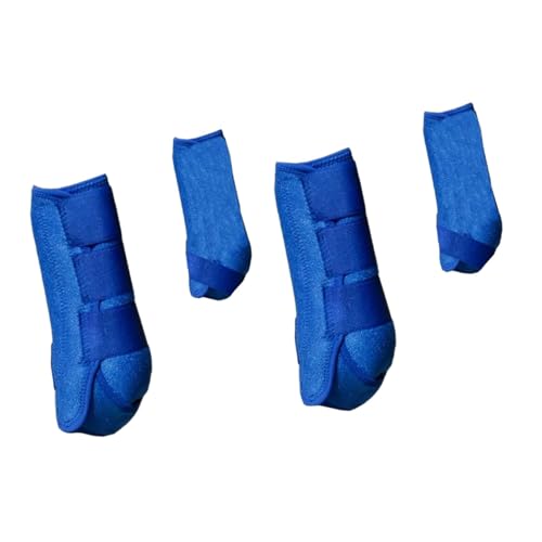 Suammiitstrieadea 4 Stück Hufeisenstütze, Beinschutz für Springtraining, Reitausrüstung, Blau Suammiitstrieadea 4 Stück Hufeisenstütze, Beinschutz für Springtraining, Reitausrüstung, Blau von Suammiitstrieadea