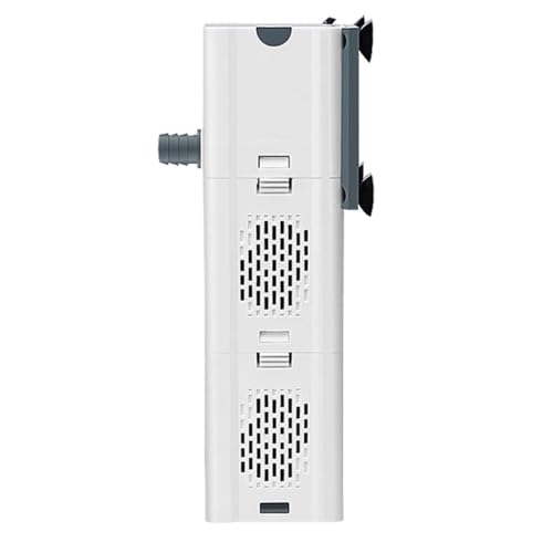 Suammiitstrieadea ABS Elektrischer Aquariumfilter, 4-in-1, rutschfester Saugnapf, versiegelt, wasserdicht, leise laufend, Wasserzirkulationspumpe, Zubehör, 15 W von Suammiitstrieadea