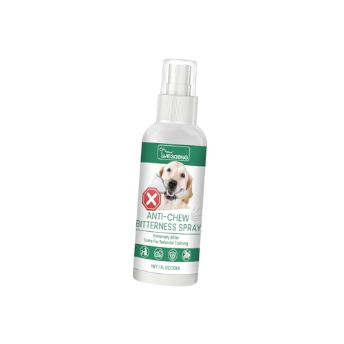 Suammiitstrieadea Anti-Kau-Spray für Hunde, 30 ml, Haustier-Spray für Möbel, Outdoor, Holz Suammiitstrieadea Anti-Kau-Spray für Hunde, 30 ml, Haustier-Spray für Möbel, Outdoor, Holz von Suammiitstrieadea