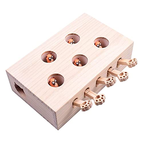 Suammiitstrieadea Cat Tease Punch Lustiges interaktives Spielzeug aus Holz Whack Maus Puzzle Box Puppe Suammiitstrieadea Cat Tease Punch Lustiges interaktives Spielzeug aus Holz Whack Maus Puzzle Box Puppe von Suammiitstrieadea