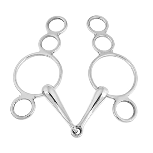 Suammiitstrieadea Edelstahl Gag Bit Horse Tack English Riding Equestrian Zubehör von Suammiitstrieadea