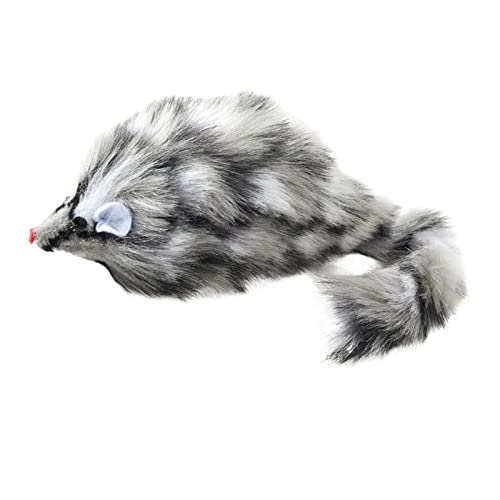 Suammiitstrieadea Falsche Plüschmaus, Katzenspielzeug, lustiges Spielzeug für interaktives Spiel, Kätzchen, Grau Suammiitstrieadea Falsche Plüschmaus, Katzenspielzeug, lustiges Spielzeug für interaktives Spiel, Kätzchen, Grau von Suammiitstrieadea