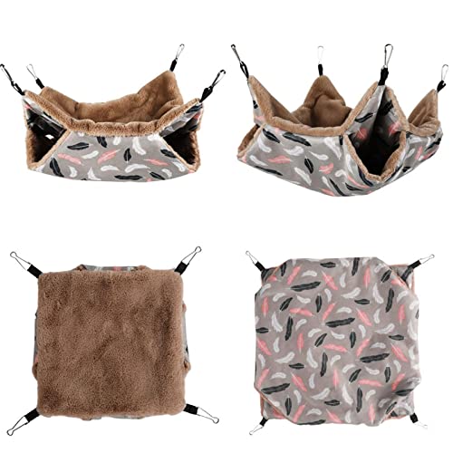 Suammiitstrieadea Hamster, Frettchen, Ratten, Eichhörnchen, Hängematte, Käfig, Nest, Haus, Spielzeug, 34 x 34 cm, Rosa von Suammiitstrieadea