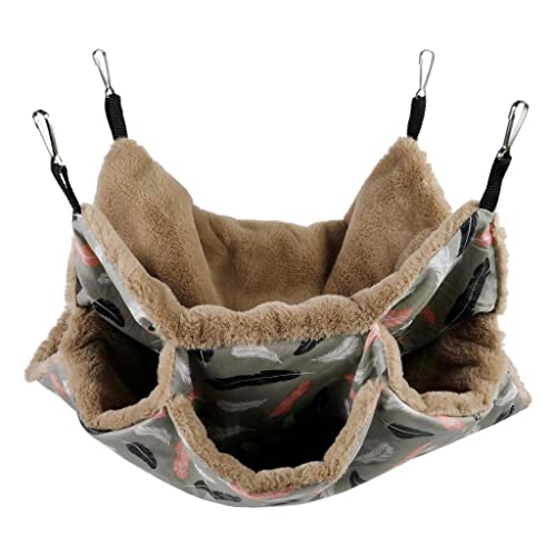 Suammiitstrieadea Haustier-Hängematte für Vögel, Hamster, Eichhörnchen, Spielzeug, Meerschweinchen, Ratten, Käfignest, Hängebett Suammiitstrieadea Haustier-Hängematte für Vögel, Hamster, Eichhörnchen, Spielzeug, Meerschweinchen, Ratten, Käfignest, Hängebett von Suammiitstrieadea