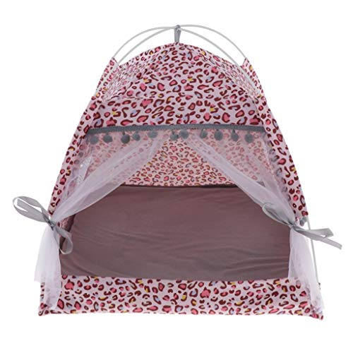 Suammiitstrieadea Haustier Katze Tipi Haus Sommer Komfort Zelt Höhle Bett Zwinger rutschfest M Leopardenmuster Rosa Suammiitstrieadea Haustier Katze Tipi Haus Sommer Komfort Zelt Höhle Bett Zwinger rutschfest M Leopardenmuster Rosa von Suammiitstrieadea