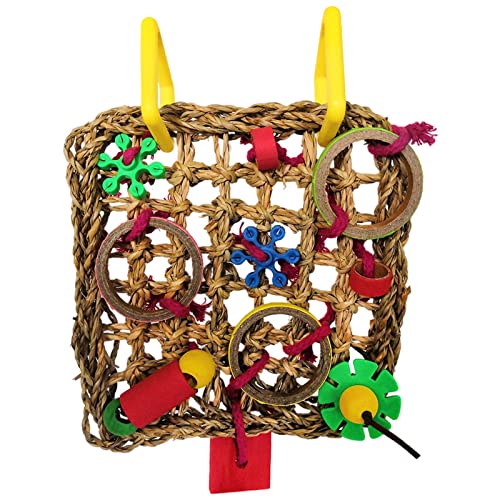 Suammiitstrieadea Haustier Vogel Futtersuche Wand Spielzeug Papagei Kauspielzeug Sittich gewebte Matte Liebesvögel Suammiitstrieadea Haustier Vogel Futtersuche Wand Spielzeug Papagei Kauspielzeug Sittich gewebte Matte Liebesvögel von Suammiitstrieadea