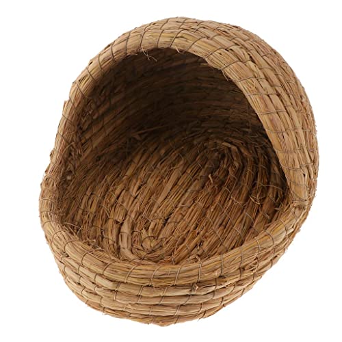 Suammiitstrieadea Haustiernest aus gewebtem Gras, Stroh, handgefertigt, Nest für Kaninchen, Hamster, S Suammiitstrieadea Haustiernest aus gewebtem Gras, Stroh, handgefertigt, Nest für Kaninchen, Hamster, S von Suammiitstrieadea