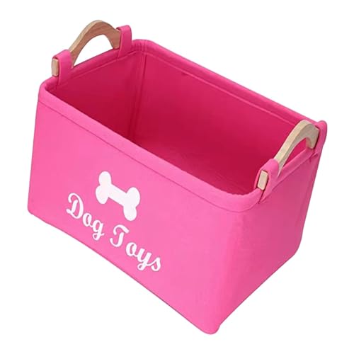 Suammiitstrieadea Haustierspielzeug Aufbewahrung Leckerlis Organizer Boxen für Kleidung, Decke, Hundespielzeug, Rosa Rot, 38 x 25 x 18 cm Suammiitstrieadea Haustierspielzeug Aufbewahrung Leckerlis Organizer Boxen für Kleidung, Decke, Hundespielzeug, Rosa Rot, 38 x 25 x 18 cm von Suammiitstrieadea