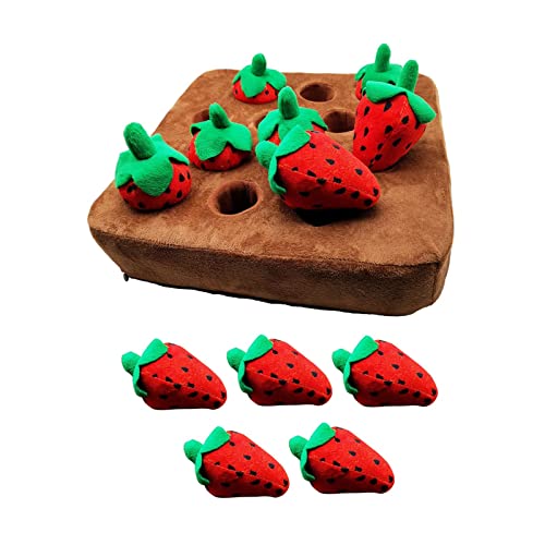 Suammiitstrieadea Hundespielzeug, Stofftier, Lernspielzeug, Schnüffelmatte für kleine Hunde, Kauspielzeug, 35 x 35 cm Suammiitstrieadea Hundespielzeug, Stofftier, Lernspielzeug, Schnüffelmatte für kleine Hunde, Kauspielzeug, 35 x 35 cm von Suammiitstrieadea