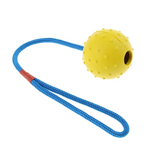 Suammiitstrieadea Interaktiver Spielball für Hunde und Katzen, mit Seil, Gelb Suammiitstrieadea Interaktiver Spielball für Hunde und Katzen, mit Seil, Gelb von Suammiitstrieadea