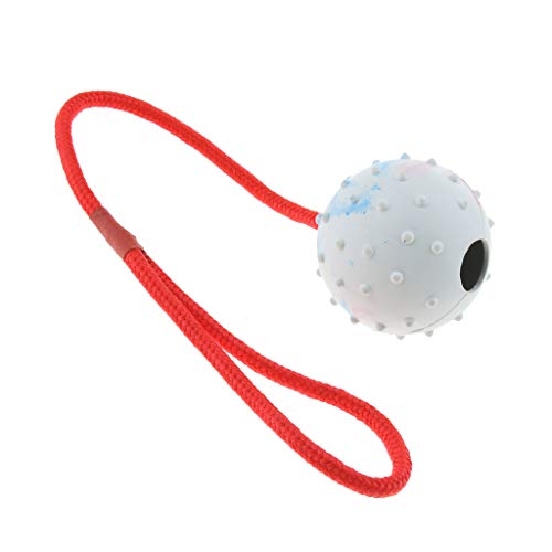 Suammiitstrieadea Interaktiver Spielball für Hunde und Katzen, mit Seil, Weiß Suammiitstrieadea Interaktiver Spielball für Hunde und Katzen, mit Seil, Weiß von Suammiitstrieadea