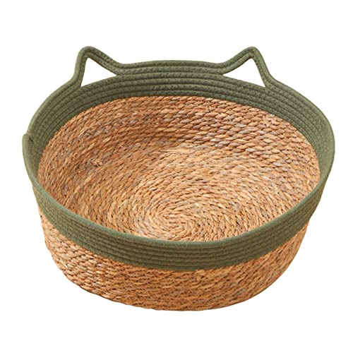 Suammiitstrieadea Katzenbettkorb, cooler Katzenkratzer, langlebig, gewebt, Haustier-Katzenbett für Katzen, Welpen, Grün, 35 x 13 cm, Armeegrün, 35 x 13 cm Suammiitstrieadea Katzenbettkorb, cooler Katzenkratzer, langlebig, gewebt, Haustier-Katzenbett für Katzen, Welpen, Grün, 35 x 13 cm, Armeegrün, 35 x 13 cm von Suammiitstrieadea