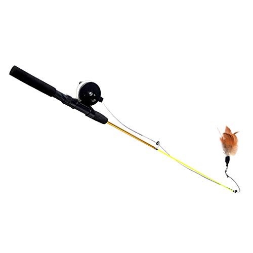 Suammiitstrieadea Katzenfeder-Teaser, Spielzeug, einziehbar, 75 cm, zufällige Farbe Suammiitstrieadea Katzenfeder-Teaser, Spielzeug, einziehbar, 75 cm, zufällige Farbe von Suammiitstrieadea