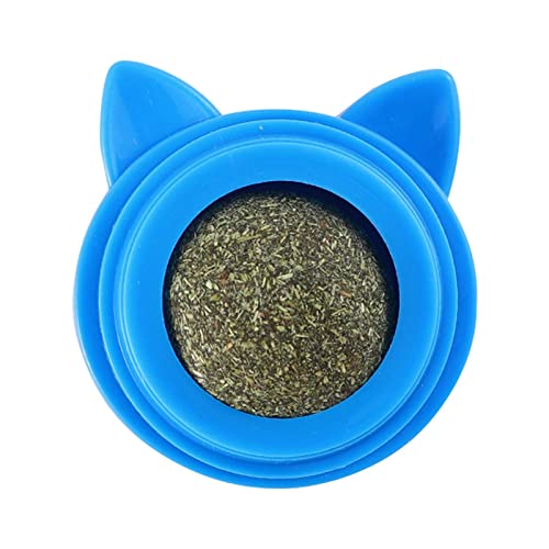 Suammiitstrieadea Katzenminze-Leckball, selbstklebend, Reinigung, 360 Grad drehbar, Blau Suammiitstrieadea Katzenminze-Leckball, selbstklebend, Reinigung, 360 Grad drehbar, Blau von Suammiitstrieadea