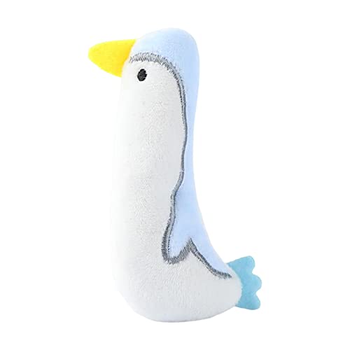 Suammiitstrieadea Katzenminze-Spielzeug, Geschenk, Kätzchen, interaktives Plüschtier, bissfest, Kauspielzeug, weiße Ente, 12 cm von Suammiitstrieadea
