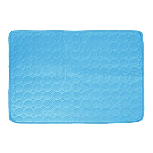 Suammiitstrieadea Kühlmatte für Hunde, atmungsaktiv, Eisseide, faltbar, tragbar, Blau, 70 x 55 cm Suammiitstrieadea Kühlmatte für Hunde, atmungsaktiv, Eisseide, faltbar, tragbar, Blau, 70 x 55 cm von Suammiitstrieadea