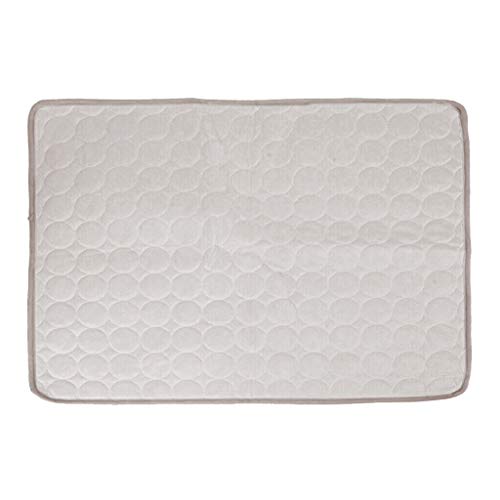 Suammiitstrieadea Kühlmatte für Hunde, atmungsaktiv, Eisseide, faltbar, tragbar, Grau, 50 x 40 cm Suammiitstrieadea Kühlmatte für Hunde, atmungsaktiv, Eisseide, faltbar, tragbar, Grau, 50 x 40 cm von Suammiitstrieadea