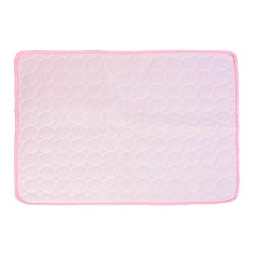 Suammiitstrieadea Kühlmatte für Hunde, atmungsaktiv, Eisseide, faltbar, tragbar, Rosa, 50 x 40 cm Suammiitstrieadea Kühlmatte für Hunde, atmungsaktiv, Eisseide, faltbar, tragbar, Rosa, 50 x 40 cm von Suammiitstrieadea