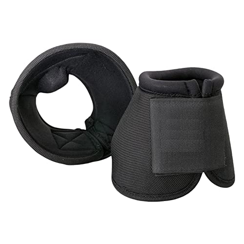 Suammiitstrieadea Langlebige Hufglocken, stoßdämpfend für Reitzubehör, L, Schwarz, L von Suammiitstrieadea