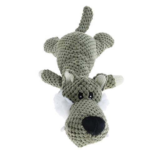 Suammiitstrieadea Lustiges Hundespielzeug für Welpen, Kauspielzeug mit Quietschelement, Plüsch-Sound, Spielzeug Wolf Suammiitstrieadea Lustiges Hundespielzeug für Welpen, Kauspielzeug mit Quietschelement, Plüsch-Sound, Spielzeug Wolf von Suammiitstrieadea