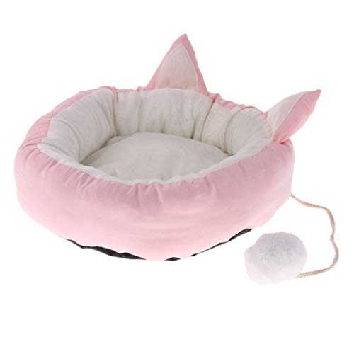 Suammiitstrieadea Rundes Bett für Haustiere, Katzen, Hunde, Welpen, weiches Plüsch, warm, Größe M, Rosa Suammiitstrieadea Rundes Bett für Haustiere, Katzen, Hunde, Welpen, weiches Plüsch, warm, Größe M, Rosa von Suammiitstrieadea