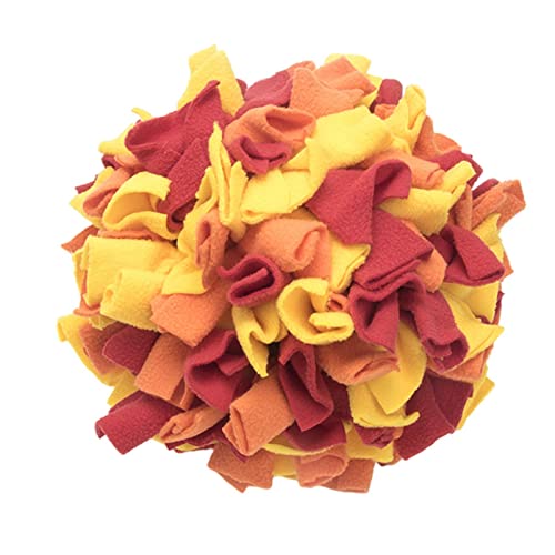 Suammiitstrieadea Schnüffelbälle für Haustiere, interaktives Spiel, Geschenke, Leckerli-Spielspaß, Gelb, Orange, Grün von Suammiitstrieadea