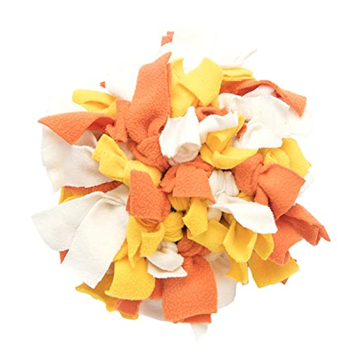 Suammiitstrieadea Schnüffelbälle für Haustiere, interaktives Spiel, Geschenke, Leckerli-Spielspaß, weiß, gelb, orange von Suammiitstrieadea