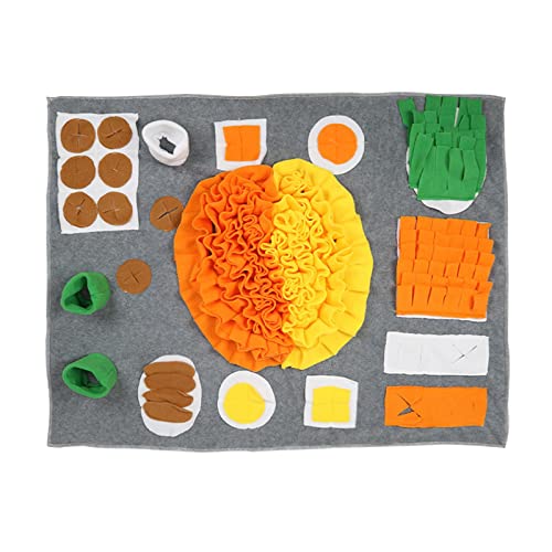 Suammiitstrieadea Schnüffelmatte für Hunde, interaktiv, langsames Füttern, lustiges Spielzeug, Stressabbau, 60 x 80 cm von Suammiitstrieadea