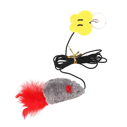 Suammiitstrieadea Tür-Hängende Maus Katzenspielzeug Teaser Spielzeug mit Sound für Indoor-Katzen Kätzchen spielen grau Suammiitstrieadea Tür-Hängende Maus Katzenspielzeug Teaser Spielzeug mit Sound für Indoor-Katzen Kätzchen spielen grau von Suammiitstrieadea