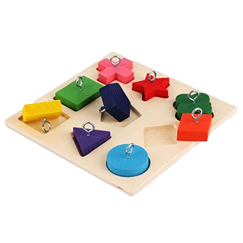 Suammiitstrieadea Vogel-Aktivitätsspielzeug, Papageien, Nymphensittiche, intelligentes Training, Holz-Puzzle-Blöcke, Spielzeug, 9 Blöcke, farbiges Suammiitstrieadea Vogel-Aktivitätsspielzeug, Papageien, Nymphensittiche, intelligentes Training, Holz-Puzzle-Blöcke, Spielzeug, 9 Blöcke, farbiges von Suammiitstrieadea