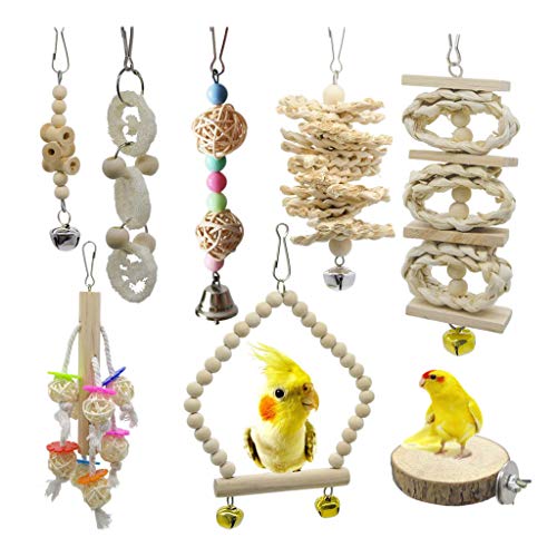 Suammiitstrieadea Vogel-Kauspielzeug, Käfig-Hängespielzeug für Sittiche, Nymphensittiche, Sittiche, Sittiche, Sittiche, S Suammiitstrieadea Vogel-Kauspielzeug, Käfig-Hängespielzeug für Sittiche, Nymphensittiche, Sittiche, Sittiche, Sittiche, S von Suammiitstrieadea