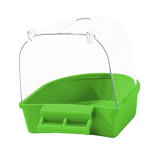 Suammiitstrieadea Vogelbadewanne für kleine Vögel, Sittiche, Käfige, Papageien, Grün Suammiitstrieadea Vogelbadewanne für kleine Vögel, Sittiche, Käfige, Papageien, Grün von Suammiitstrieadea