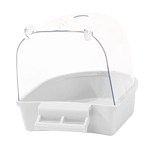 Suammiitstrieadea Vogelbadewanne für kleine Vögel, Sittiche, Käfige, Papageien, Weiß Suammiitstrieadea Vogelbadewanne für kleine Vögel, Sittiche, Käfige, Papageien, Weiß von Suammiitstrieadea