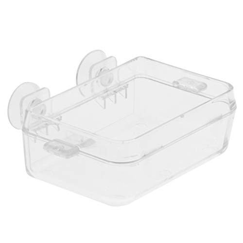Suammiitstrieadea Wasser- und Futternapf für Terrarien, für Schildkröten, Gecko, Reptilien, Frosch, transparent von Suammiitstrieadea