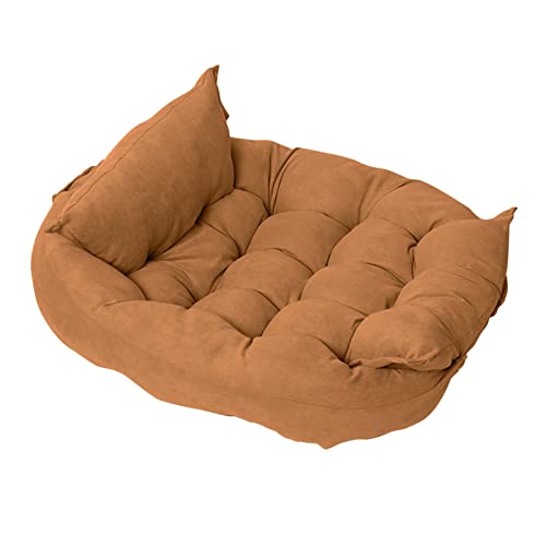 Suammiitstrieadea Weiches Sofa, Haustierbett, Katze, Hundebett, bequem, warm, Haustierbett, Schlafbett, Kissenbett, Gelb, M Suammiitstrieadea Weiches Sofa, Haustierbett, Katze, Hundebett, bequem, warm, Haustierbett, Schlafbett, Kissenbett, Gelb, M von Suammiitstrieadea