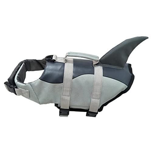 Verstellbare Hundeschwimmweste zum Schwimmen, Sicherheitsweste, Badeanzug mit Griff, Silber, Größe XL Verstellbare Hundeschwimmweste zum Schwimmen, Sicherheitsweste, Badeanzug mit Griff, Silber, Größe XL von Suammiitstrieadea