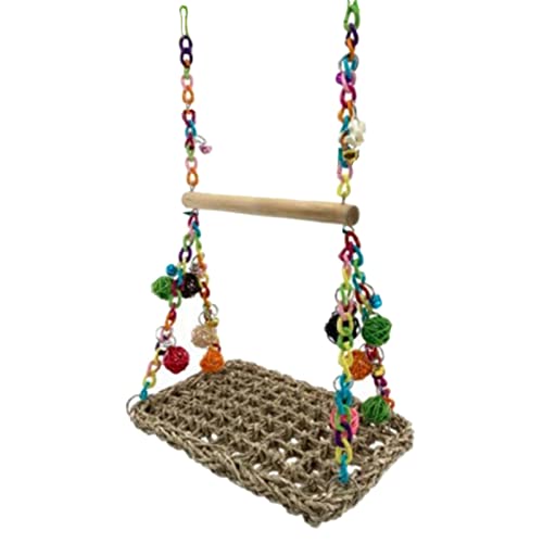 Vogel-Sitzstange aus Holz, Schaukel für Papageien, Wellensittiche, Käfig zum Aufhängen Vogel-Sitzstange aus Holz, Schaukel für Papageien, Wellensittiche, Käfig zum Aufhängen von Suammiitstrieadea