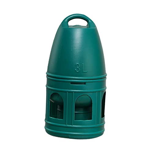 Vogel-Wassertränke für Sittiche, Hühner, Tauben, Futterspender mit hängendem Griff, Grün, 3 l Vogel-Wassertränke für Sittiche, Hühner, Tauben, Futterspender mit hängendem Griff, Grün, 3 l von Suammiitstrieadea