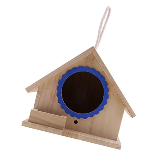 Vogelhaus aus Holz, zum Aufhängen, Nistkasten, Haus, Garten, Hof, Dekoration, Blau Vogelhaus aus Holz, zum Aufhängen, Nistkasten, Haus, Garten, Hof, Dekoration, Blau von Suammiitstrieadea