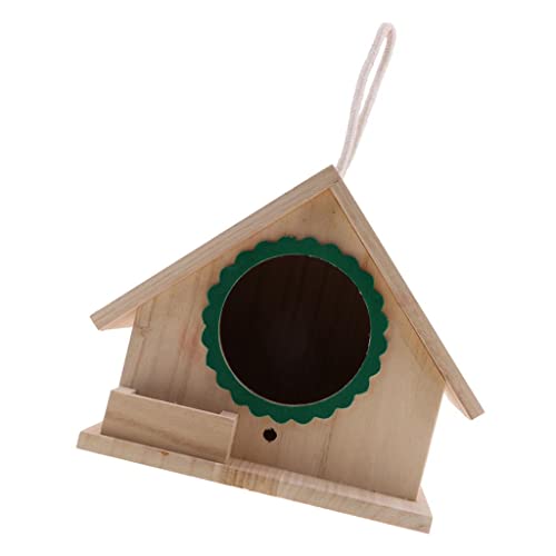 Vogelhaus aus Holz, zum Aufhängen, Nistkasten, Haus, Garten, Hof, Dekoration, Grün Vogelhaus aus Holz, zum Aufhängen, Nistkasten, Haus, Garten, Hof, Dekoration, Grün von Suammiitstrieadea