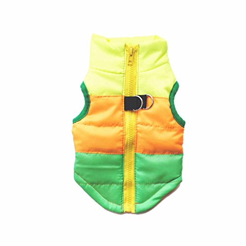 Warme Hundejacke mit Schnalle, winddicht, gepolstert, Winterweste für Pudel, kleine Hunde, Grün, Größe XS Warme Hundejacke mit Schnalle, winddicht, gepolstert, Winterweste für Pudel, kleine Hunde, Grün, Größe XS von Suammiitstrieadea