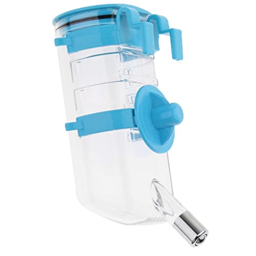 Wasserflaschenspender für Hunde und Katzen, höhenverstellbar, Blau von Suammiitstrieadea