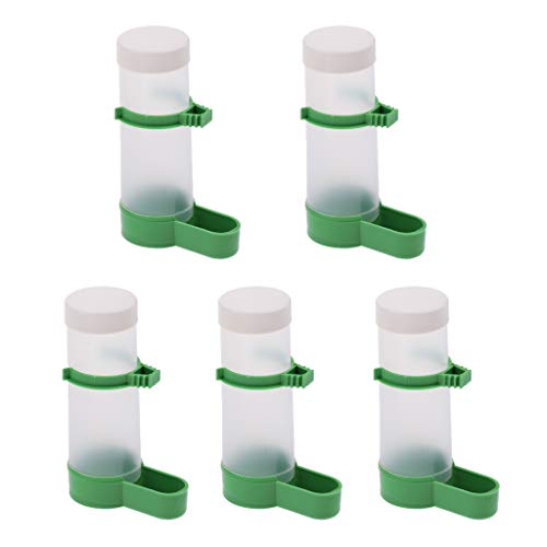 Wassertränke für Haustiere, mit Clip, für Vogel und Papageien, 5 Stück von Suammiitstrieadea