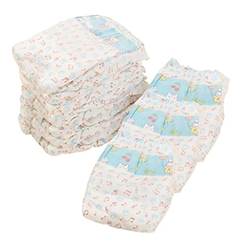 Windeln für kleine und mittelgroße Hunde, Windeln, Unterwäsche, Nässeindikator, M, Weiß, M, 10 Stück Windeln für kleine und mittelgroße Hunde, Windeln, Unterwäsche, Nässeindikator, M, Weiß, M, 10 Stück von Suammiitstrieadea